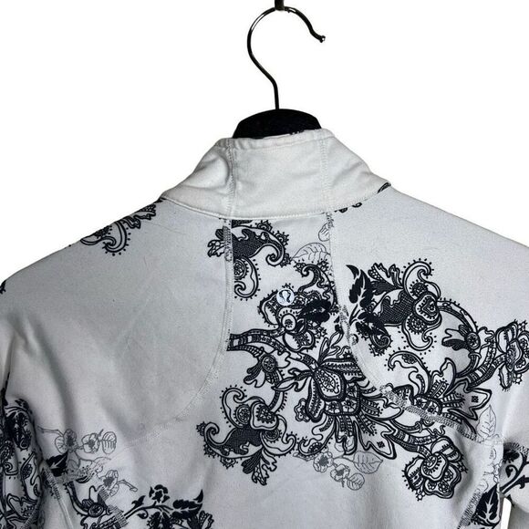 Lululemon Floral Print Black White Define Jacket 6 - Picture 5 of 7
